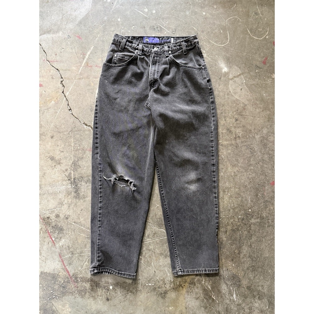 Levis SilverTab Baggy Jeans Mens 32x32 Black Wide Leg 90s Vintage Made In USA